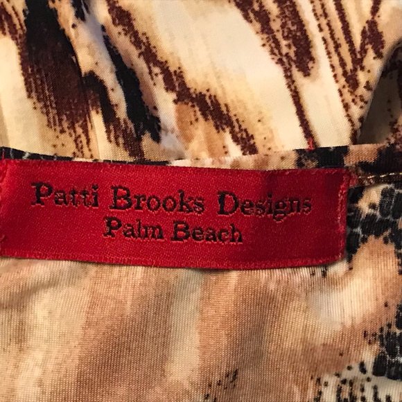 NWT! PATTI BROOKS DESIGNS BELLA SNAKESKIN PEEP SLEEVE TUNIC SMALL - Picture 5 of 8